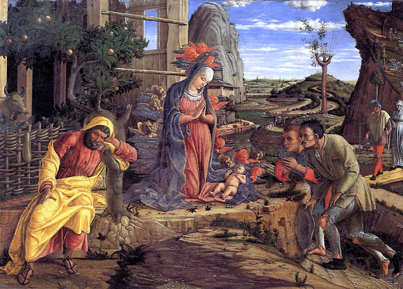  Andrea Mantegna The Adoration of the Shepherds - Art Print