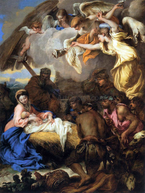  Giovanni Benedetto Castiglione The Adoration of the Shepherds - Art Print