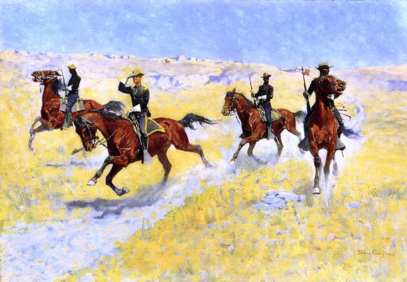  Frederic Remington The Advance - Art Print