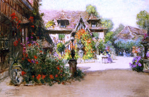  Francis Hopkinson Smith The Afternoon Hour - Inn of William the Conqueror, Dives, Normandy - Art Print