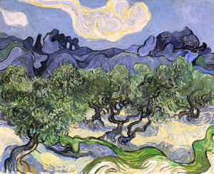  Vincent Van Gogh The Alpilles with Olive Trees in the Foreground - Art Print