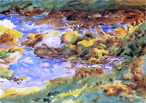  John Singer Sargent The Alps: Val D'Aosta, Purtud - Art Print