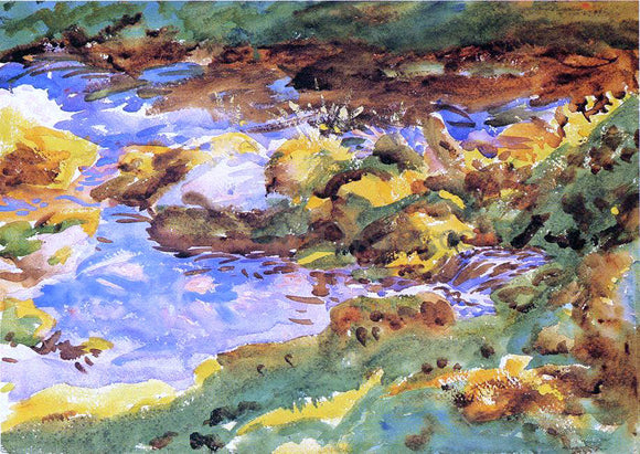  John Singer Sargent The Alps: Val D'Aosta, Purtud - Art Print