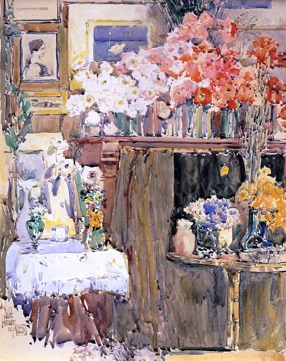  Frederick Childe Hassam The Altar and the Shrine - Art Print