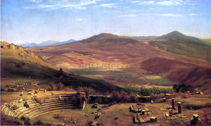  Thomas Worthington Whittredge The Amphitheatre of Tusculum and Albano Mountains, Rome - Art Print