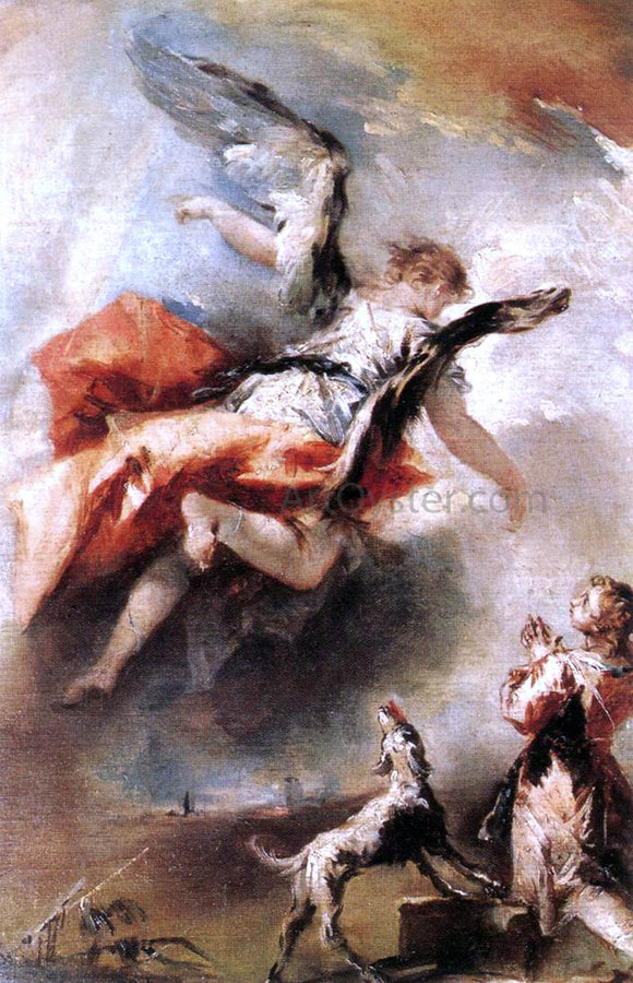  Giovanni Antonio Guardi The Angel Appears to Tobias - Art Print