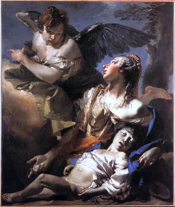  Giovanni Battista Tiepolo The Angel Succouring Hagar - Art Print