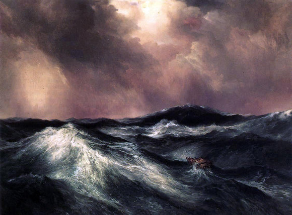  Thomas Moran The Angry Sea - Art Print