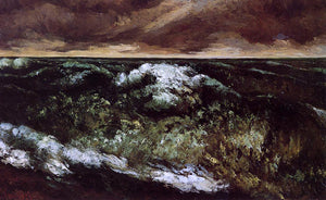  Gustave Courbet The Angry Sea - Art Print