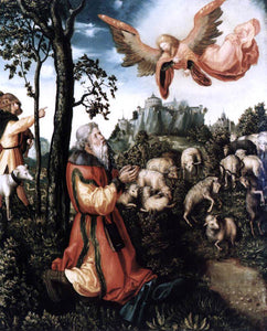  The Elder Lucas Cranach The Annunciation to Joachim - Art Print