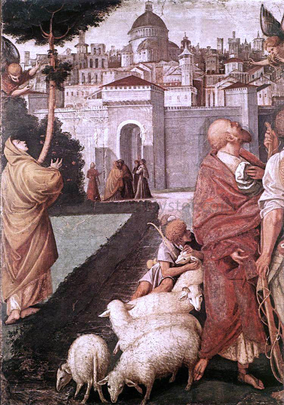  Gaudenzio Ferrari The Annunciation to Joachim and Anna - Art Print