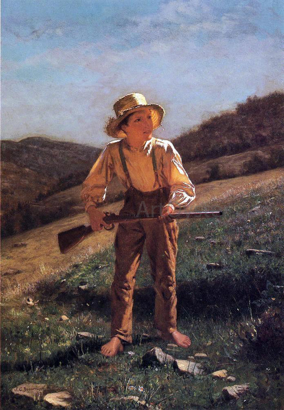  John George Brown The Anxious Moment - Art Print