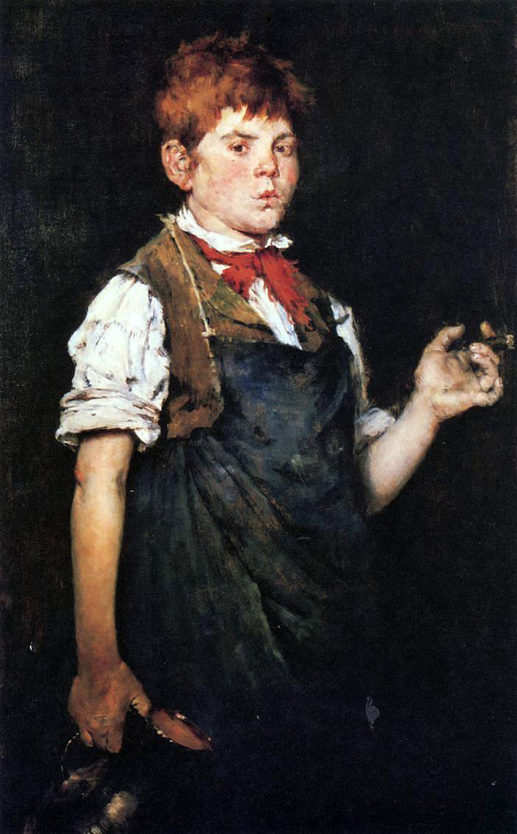  William Merritt Chase The Apprentice (also known as Boy Smoking) - Art Print