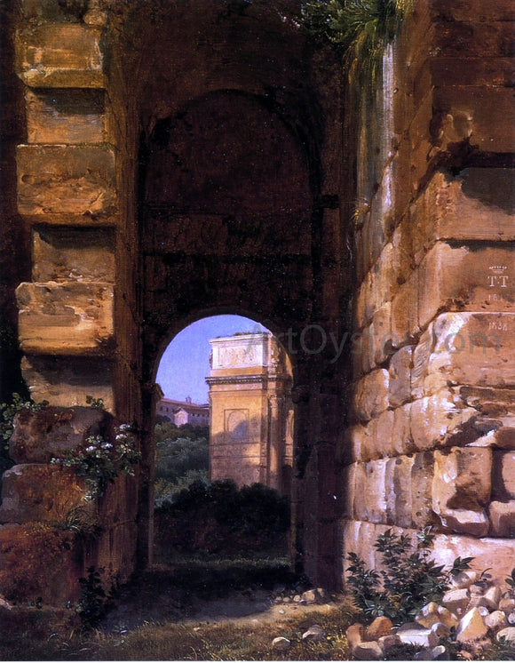  Lancelot-Theodore Turpin De Crisse The Arch of Constantine Seen from the Colosseum - Art Print