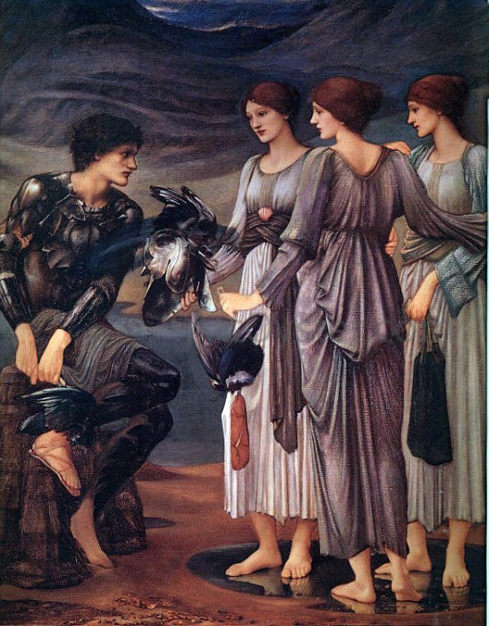  Sir Edward Burne-Jones The Arming of Perseus - Art Print