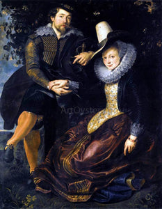  Peter Paul Rubens The Artist and His First Wife, Isabella Brant, in the Honeysuckle Bower - Art Print
