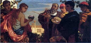  Elihu Vedder The Artist and Students Before a Model - Art Print