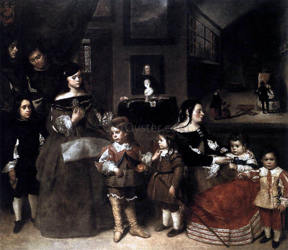  Juan Bautista Martinez Del Mazo The Artist's Family - Art Print