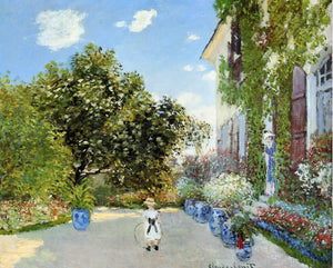  Claude Oscar Monet The Artist's House at Argenteuil - Art Print
