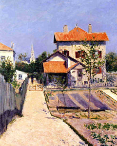  Gustave Caillebotte The Artist's House at Petit Gennevilliers - Art Print