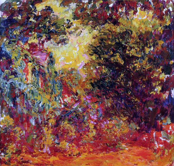  Claude Oscar Monet The Artist's House Seen from the Rose Garden - Art Print