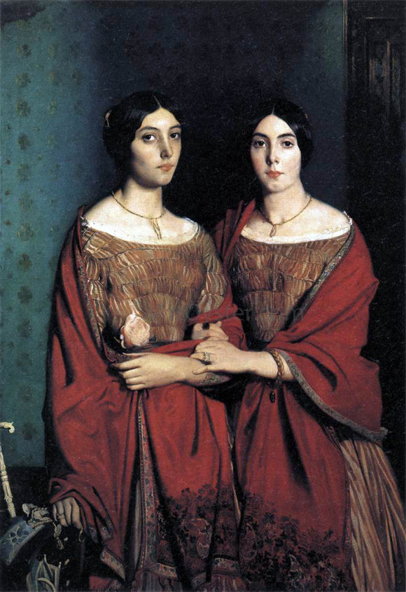  Theodore Chasseriau The Artist's Sisters - Art Print