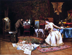  Armand Toussaint The Artist's Studio - Art Print