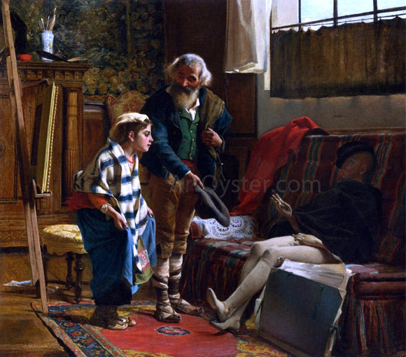  Luigi Bechi The Artist's Studio - Art Print