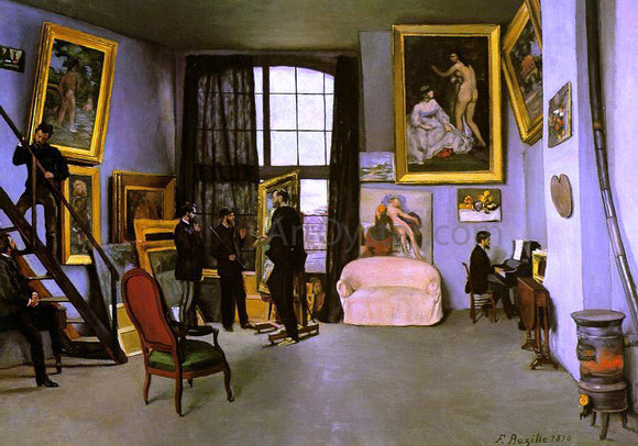  Jean Frederic Bazille An Artist's Studio - 9 Rue de la Condamine - Art Print