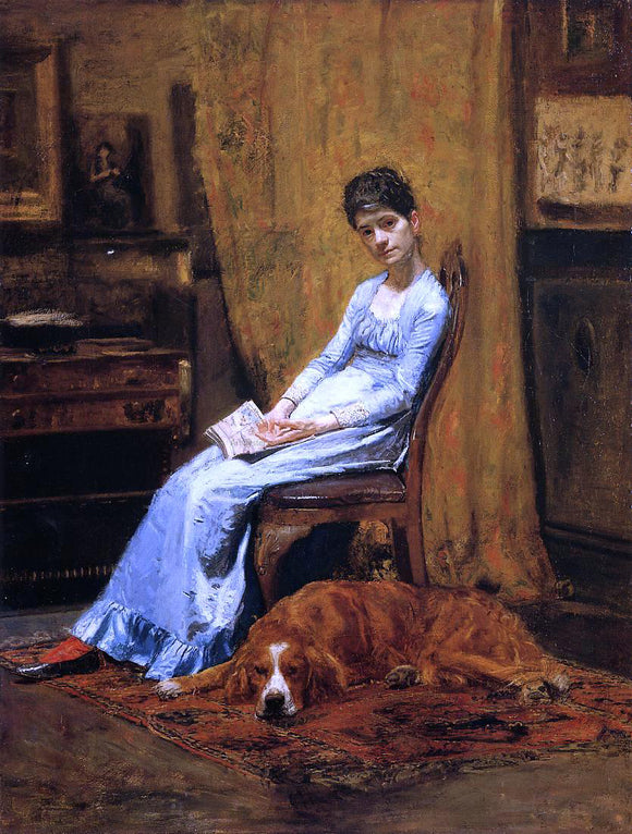  Thomas Eakins The Artist's Wife and His Setter Dog - Art Print