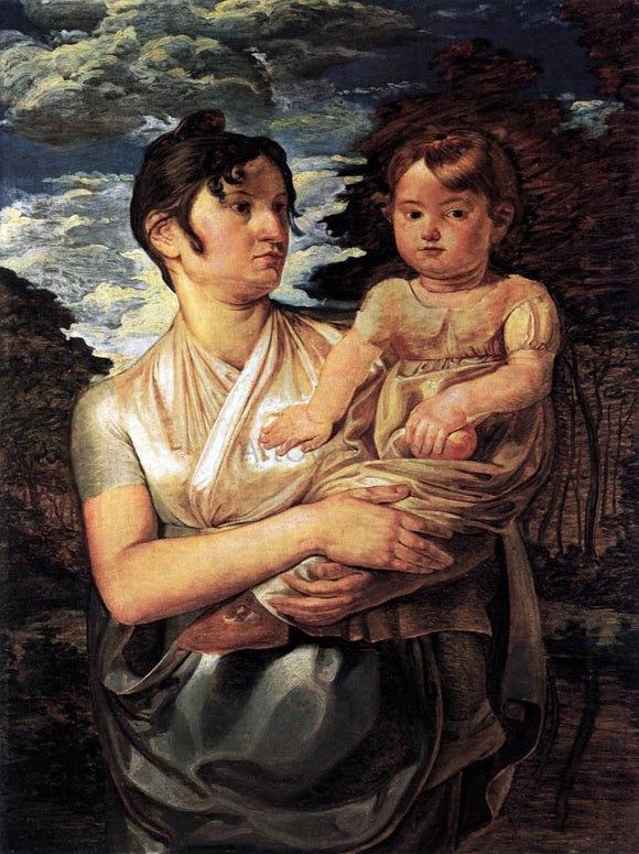  Philipp Otto Runge The Artist's Wife and Son - Art Print