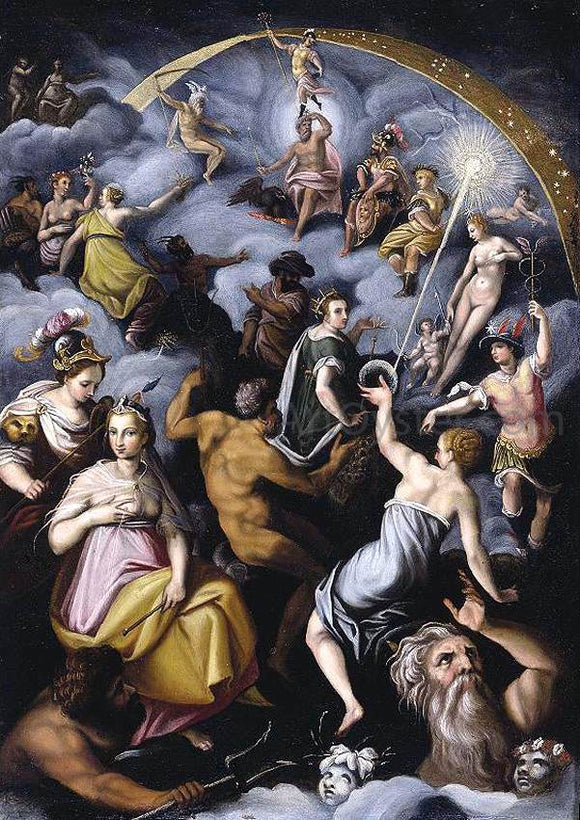  Jacopo Zucchi The Assembly of the Gods - Art Print