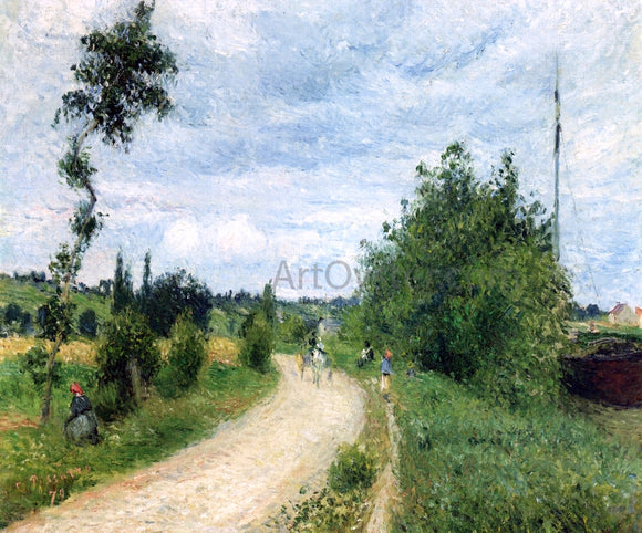  Camille Pissarro The Auvers Road, Pontoise - Art Print