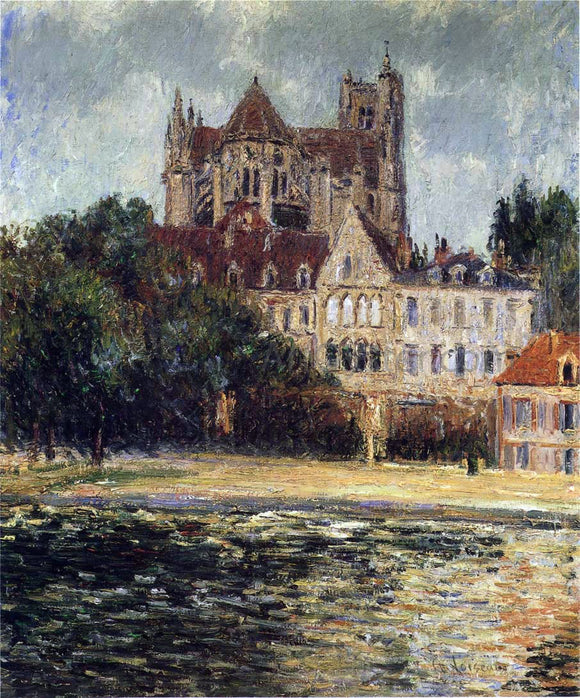  Gustave Loiseau The Auxerre Cathedral - Art Print