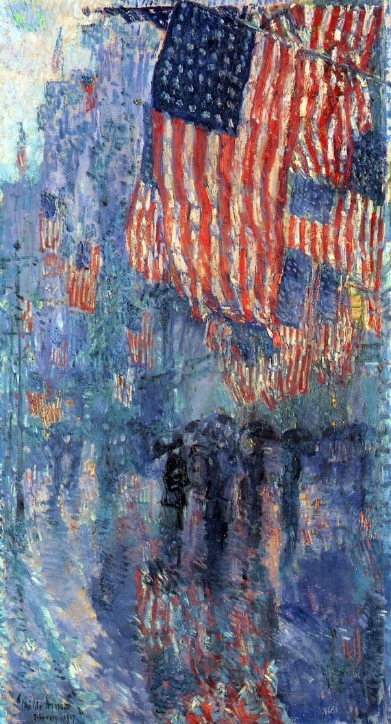  Frederick Childe Hassam The Avenue in the Rain - Art Print