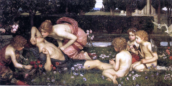  John William Waterhouse The Awakening of Adonis - Art Print
