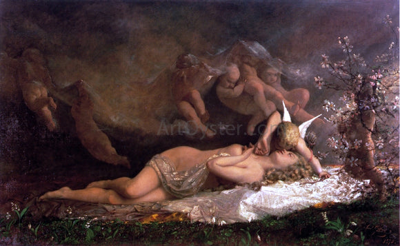  Carl Gutherz The Awakening of Spring - Art Print