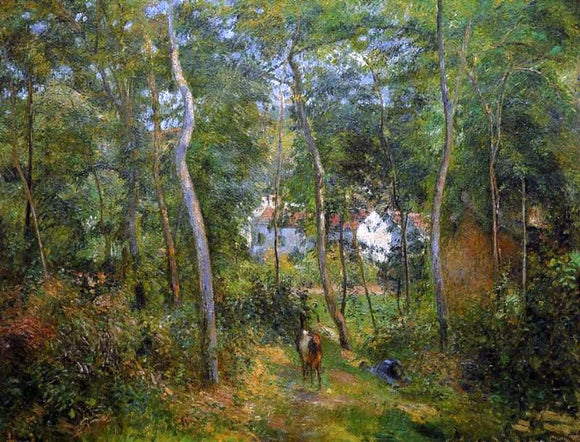  Camille Pissarro The Backwoods of l'Hermitage, Pontoise - Art Print