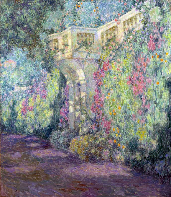  Henri Le Sidaner A Balustrade - Art Print