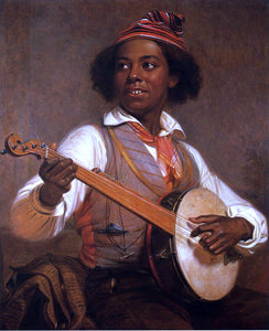  William Sidney Mount The Banjo Player - Art Print