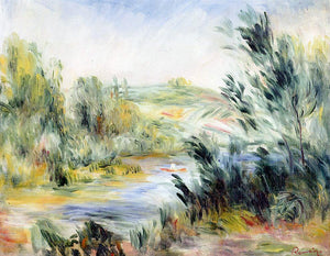  Pierre Auguste Renoir The Banks of a River, Rower in a Boat - Art Print