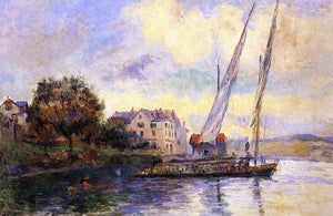 Albert Lebourg The Banks of Lake Geneva, St. Gingolph - Art Print