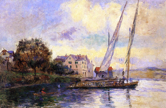  Albert Lebourg The Banks of Lake Geneva, St. Gingolph - Art Print