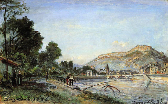  Johan Barthold Jongkind The Banks of the Isere at Grenoble in Spring - Art Print
