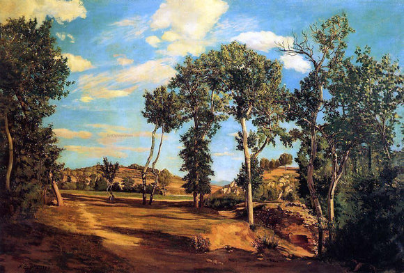  Jean Frederic Bazille The Banks of the Lez - Art Print