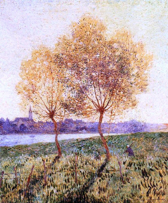  Ferdinand Du Puigaudeau The Banks of the Loire, Basse Indre - Art Print