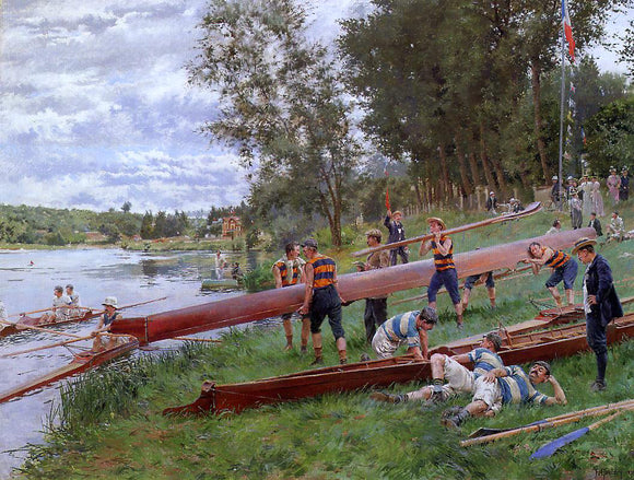  Ferdinand Joseph Guildry The Banks of the Marne - Art Print