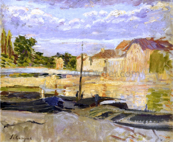  Henri Lebasque The Banks of the Marne at Lagny - Art Print