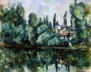  Paul Cezanne The Banks of the Marne - Art Print