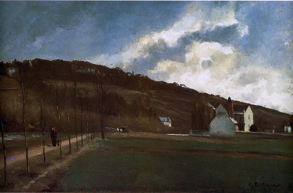  Camille Pissarro The Banks of the Marne in Winter - Art Print